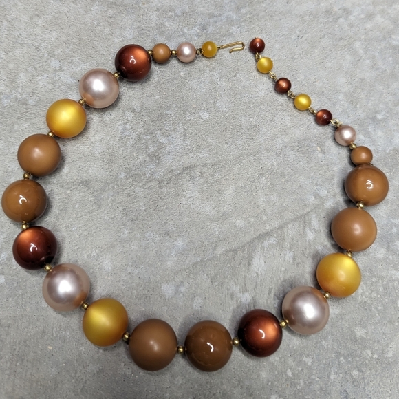 1960's BAUBLE BEAD NECKLACE 60's vintage - Picture 4 of 6